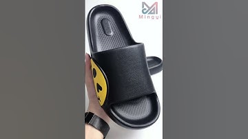 Smiley face slippers | Custom slides | Source factory #shorts