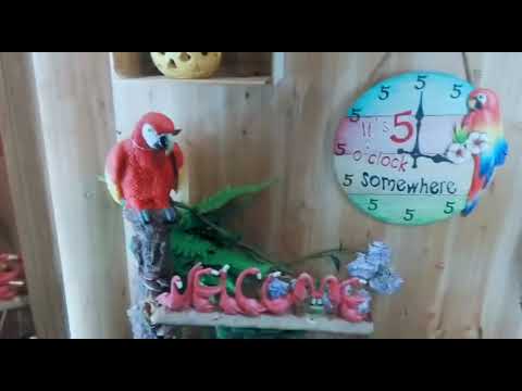 Novelty Standing Flamingo Metal Garden Stake