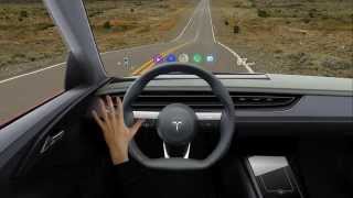 Windshield HUD User Interface - Proximity Sensors