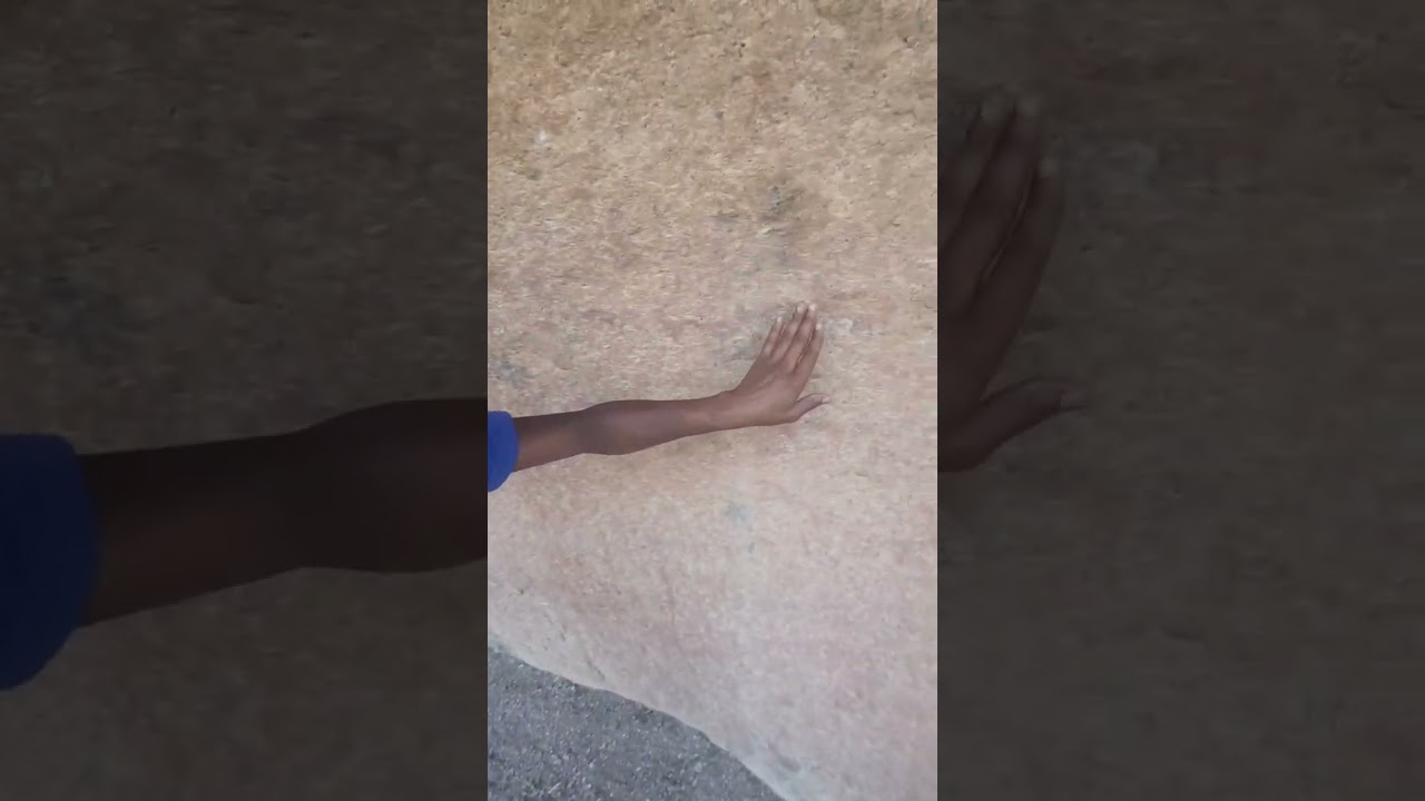 I found ancient rock paintings made by san people in africa while searching for Gemstones 