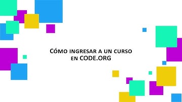 Como ingresar a un curso en Code.org