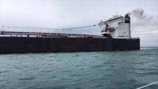 Lake St Clair Channel and Freighters