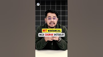 💥NIT Warangal MCA Course Details 2025🌟NIT MCA Placement Packages🤩#shorts #mca #nit #nitwarangal