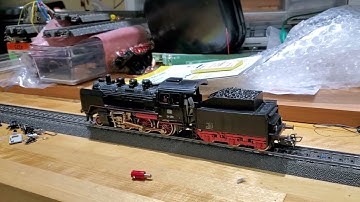 LokSound 5 decoder and TWO speakers installed in a lowly Marklin 3003 (BR 24)