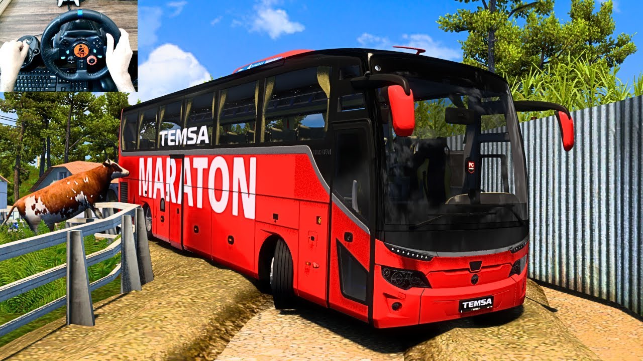 Smooth Bus Driving Through Extreme Narrow Roads of Indonesia | 