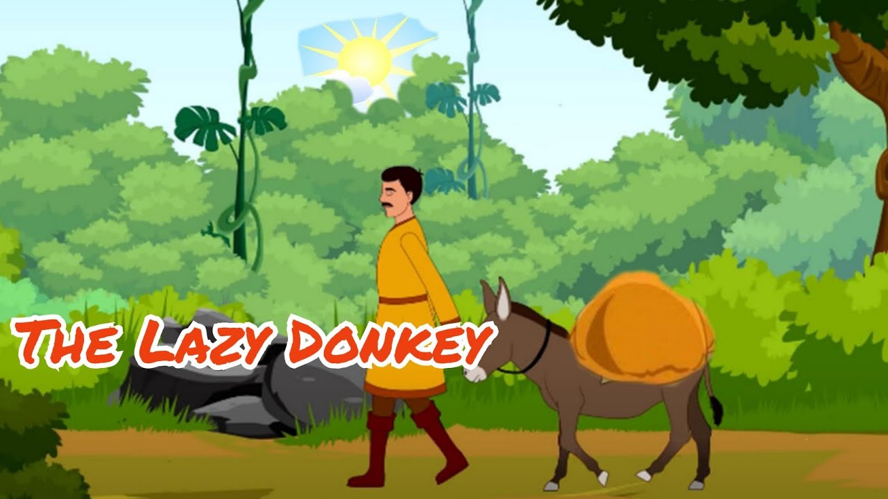 The Lazy Donkey Story in English | Moral Stories for kids | Bedtime ...