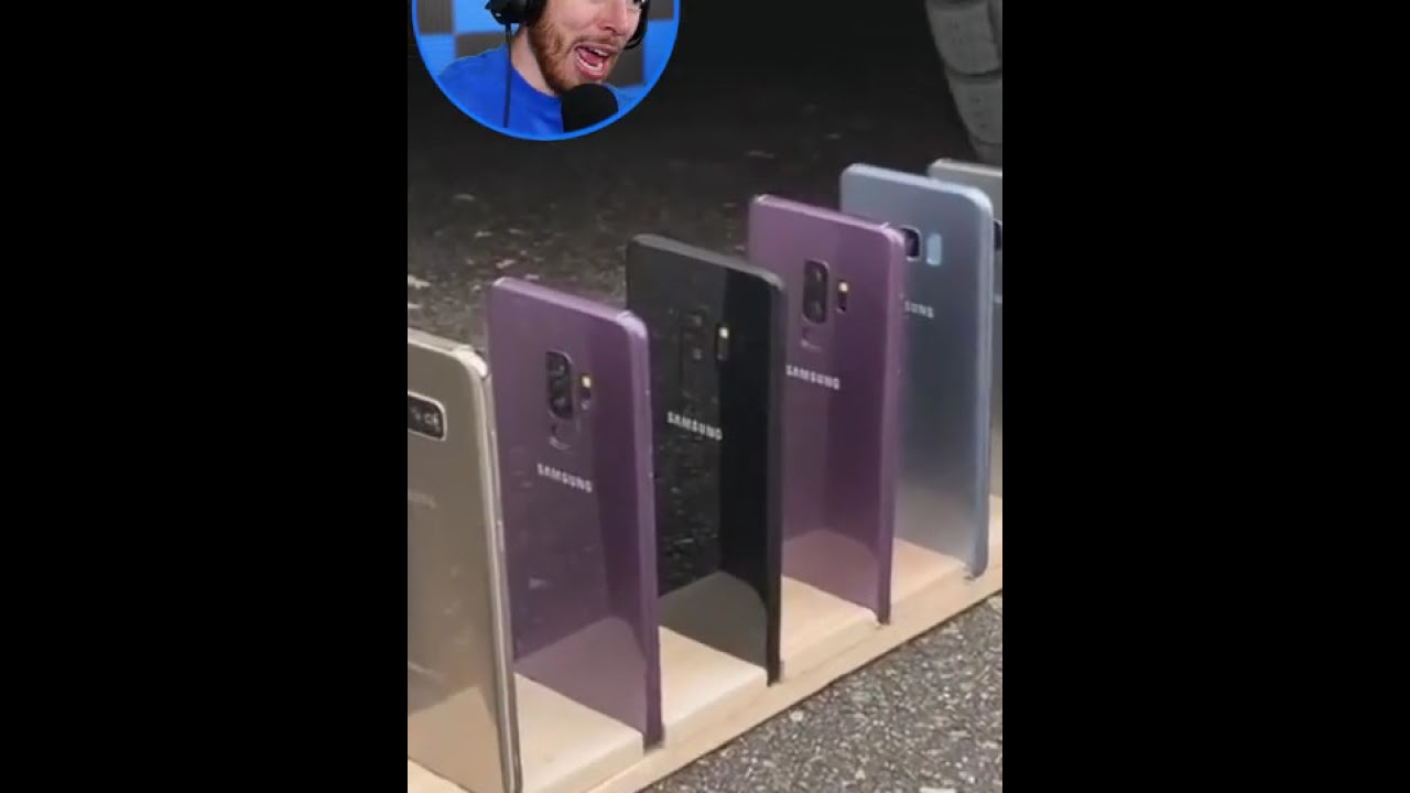 7 IPHONES vs CAR