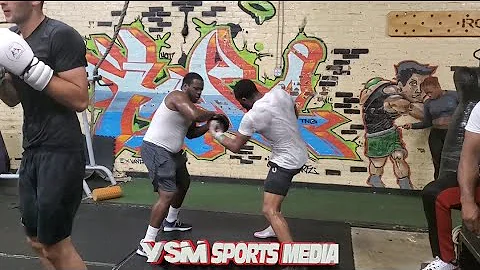 Jaron Ennis displays SCARY power on the pads with ...