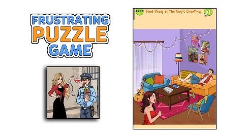 Frustrating Puzzle Game level 41 | find proof of the guy,s cheating. Gameplay