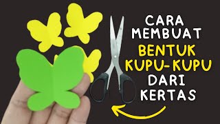 Cara Memotong Kertas Menjadi Bentuk Kupu-Kupu