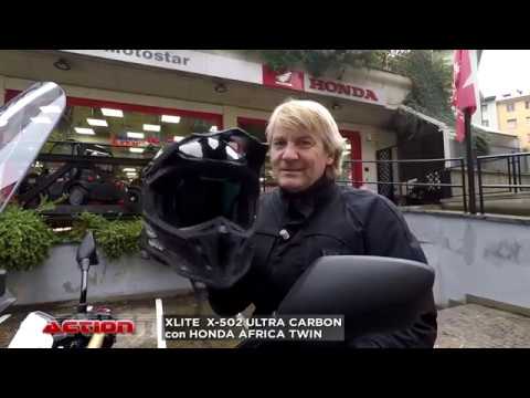 XLITE X-502 ULTRA CARBON con HONDA AFRICA TWIN - YouTube