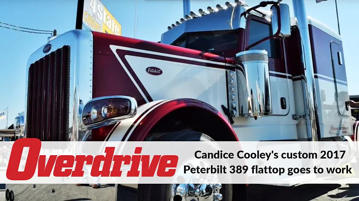 Candice Cooley's custom 2017 Peterbilt 389 flattop...