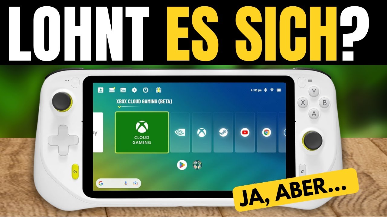 Logitech G Cloud Gaming Handheld, Tragbare Spielkonsole mit langer Akkulaufzeit, 7 1080p Touchscreen