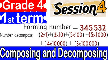 Composing and Decomposing - Unit 1 - Grade 4 - First Term 2023- Session 4