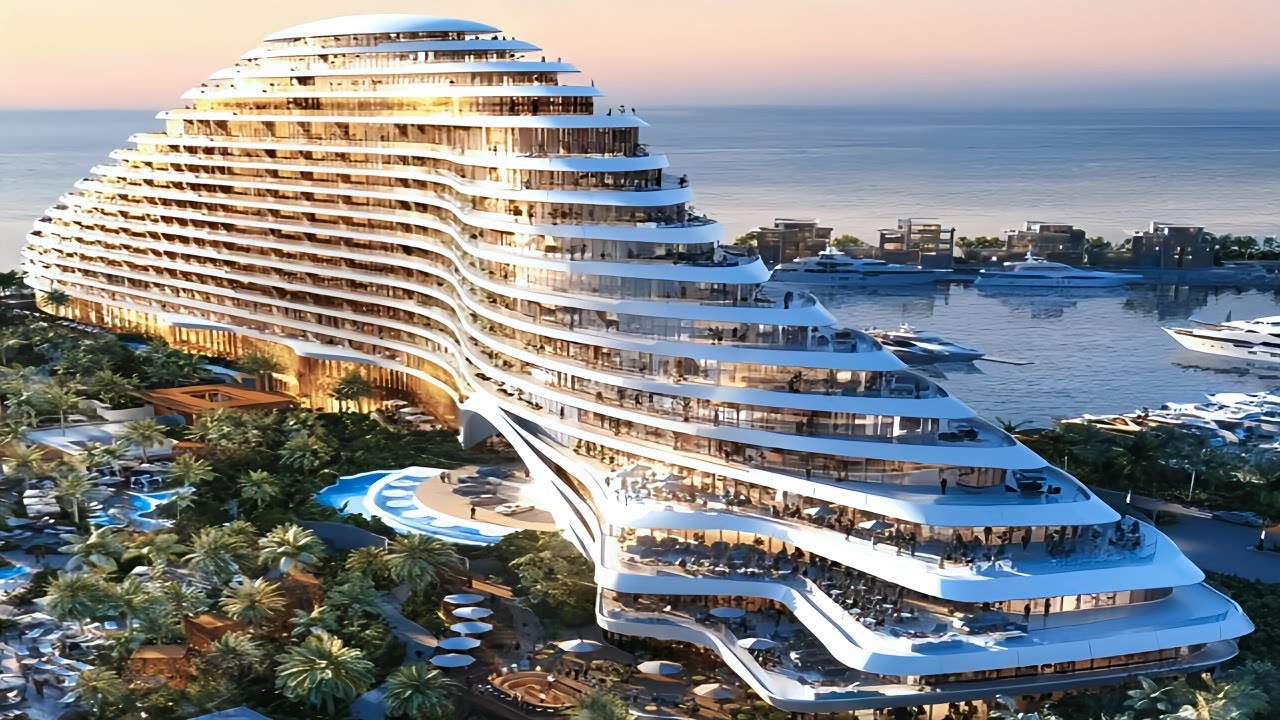 Jumeirah Marsa Al Arab, новый 5-звездочный отель класса люкс в Дубае (тур по курорту в формате 4K)