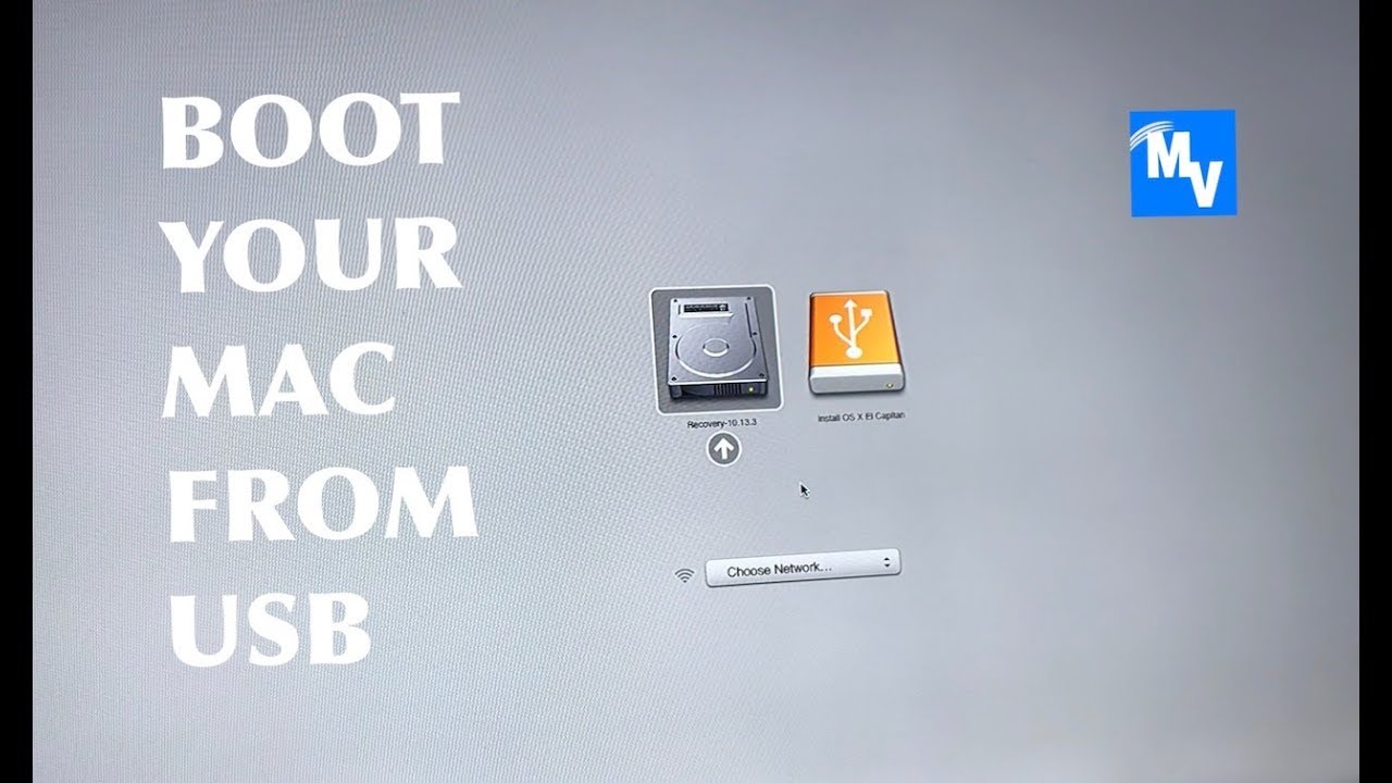 How to boot mac from a USB bootable device - YouTube