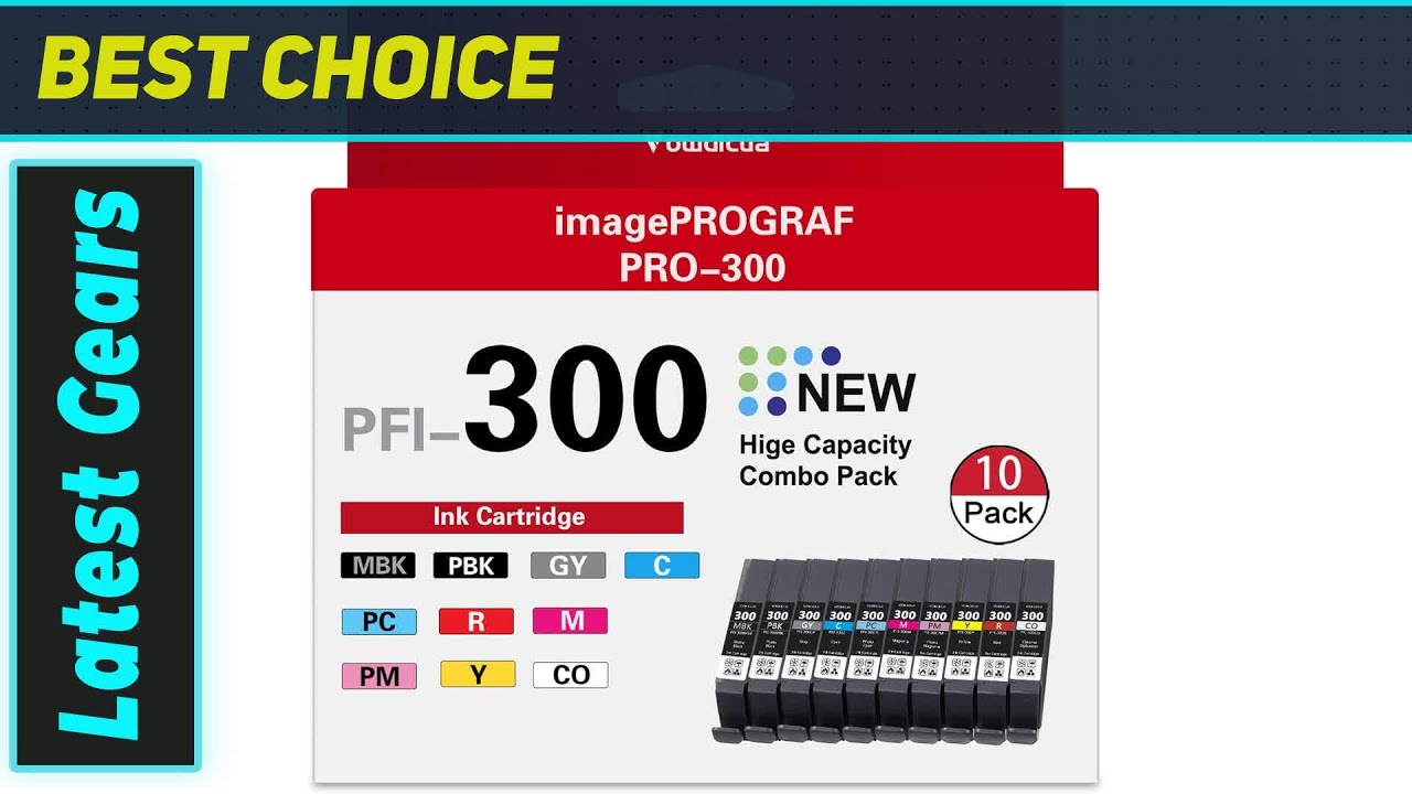 Best Value? Vowdicua PFI-300 Ink Cartridges for Canon PRO-300 Tested!