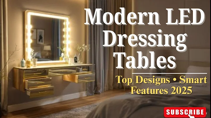 Modern LED Mirror Dressing Table Designs 2025 – Wall-Mounted,& Sliding Storage | Craftatoz
