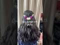 Open hairstyle with flowers #pchairstation #hairstyle #trendinghairstyle