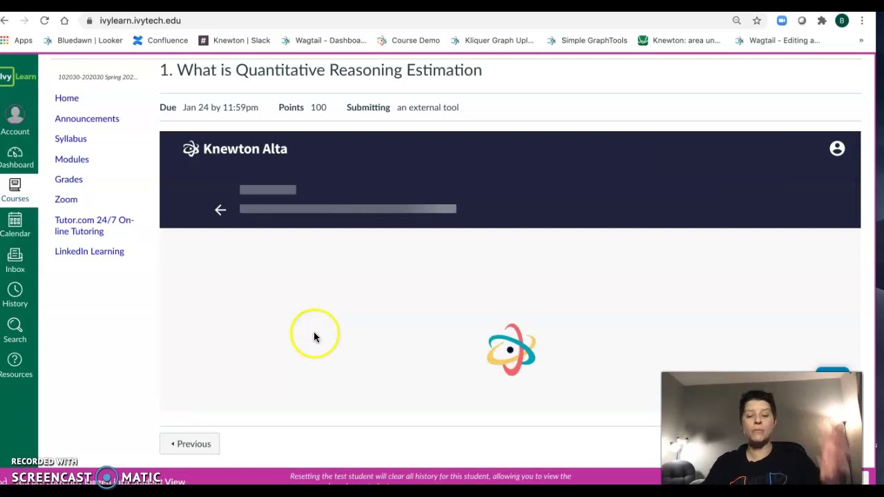 Knewton Alta WalkThrough Spring 2021 - YouTube
