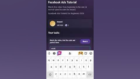 Facebook ads tutorial l tapswap videocodes