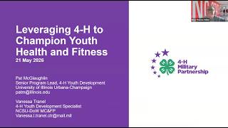 Leveraging 4-H to Champion Youth Health and Fitness