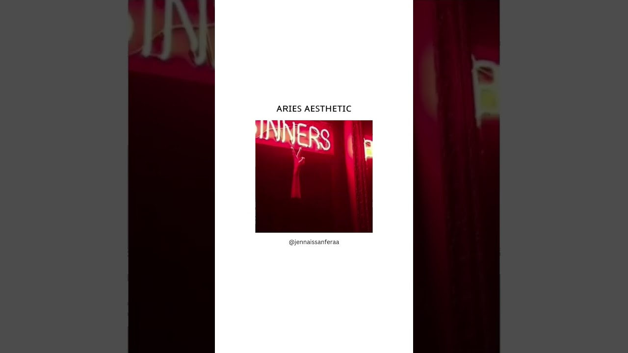 Aries aesthetic!! ♥︎♈