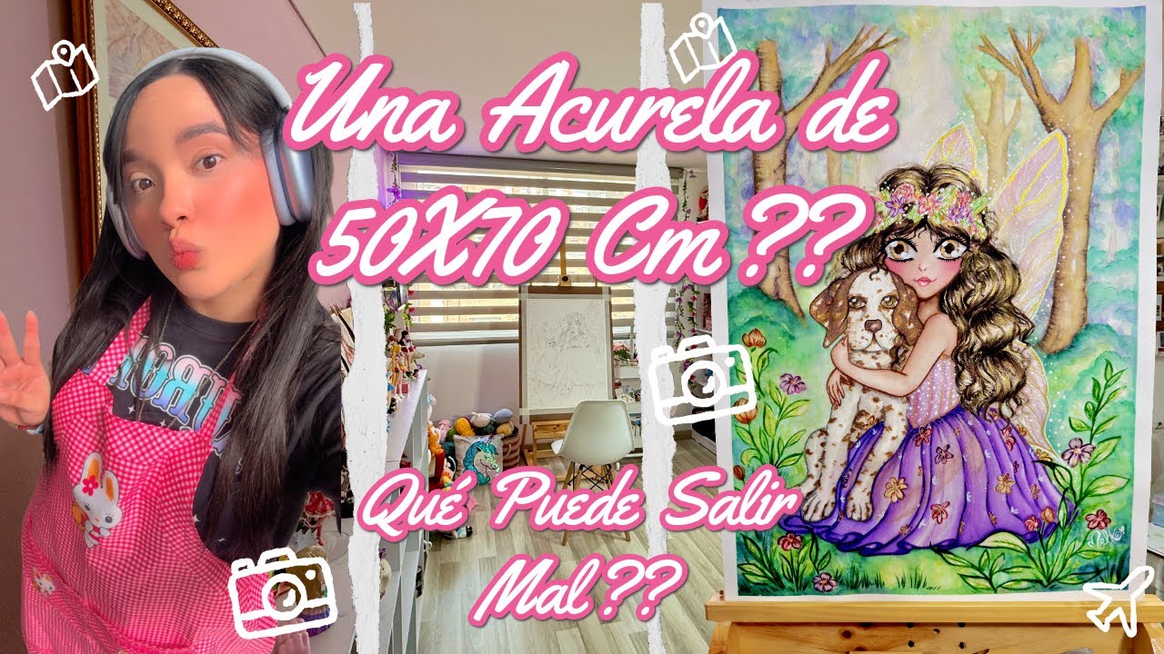 Cuando la Acuarela Supera al óleo🙀Una Obra en Gran Formato♡♡ 