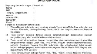 [Template] Surat Penyataan KDKMP KNMP Tahun 2026 Koperasi Merah Putih