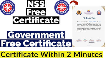 NSS Free Certificate | Government Free Certificate | NSS Certificate | Free Certificate