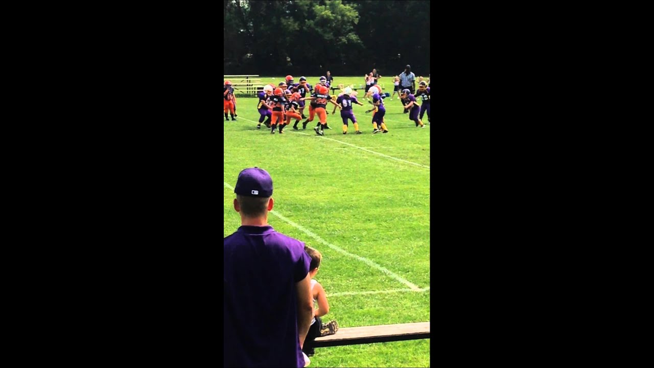 Dogpile in football game YouTube