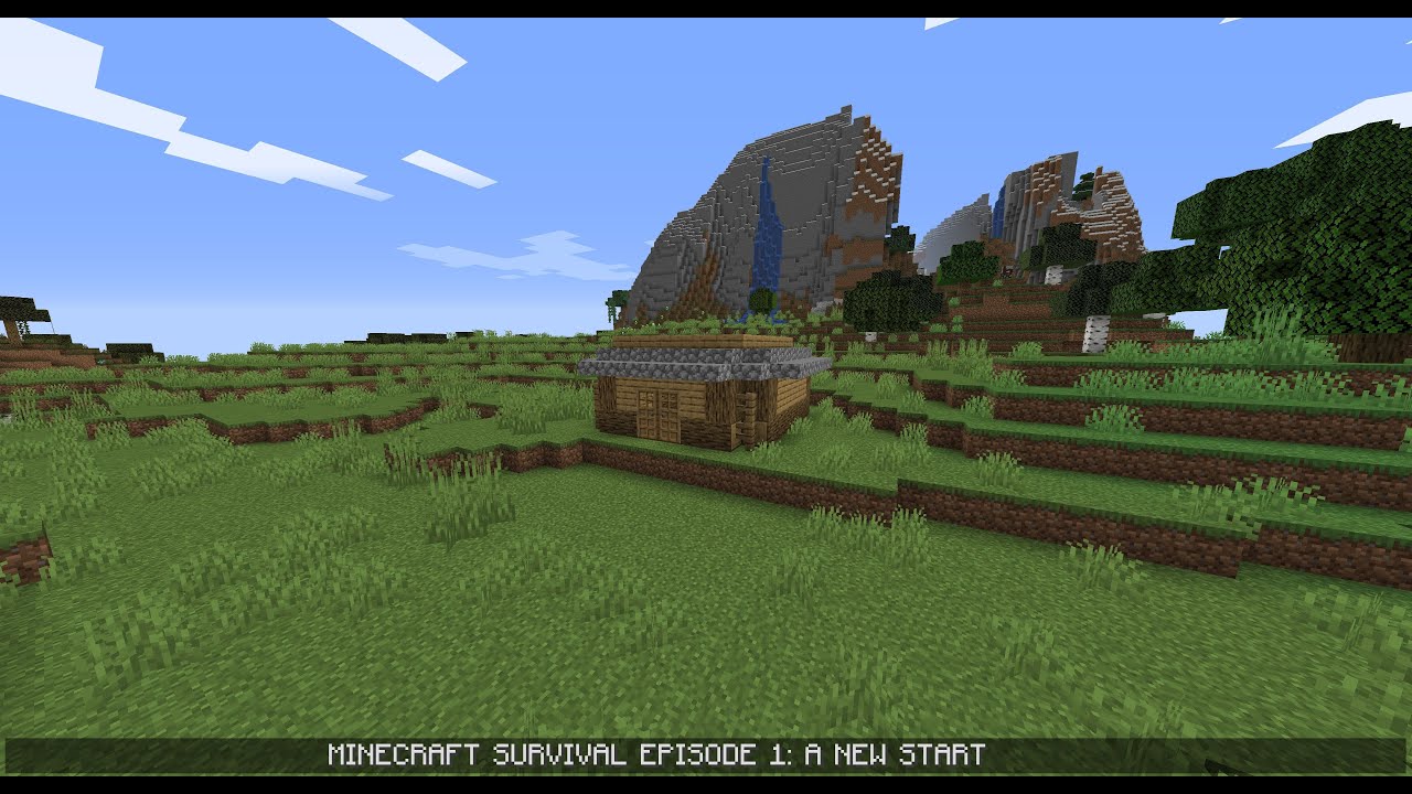 Minecraft Survival Series Episode 1 : A new start! - YouTube