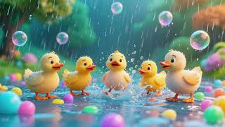 Fünf kleine Enten und der sanfte Seifenblasenregen | Ruhiges Kinderlied | Babylieder screenshot 4