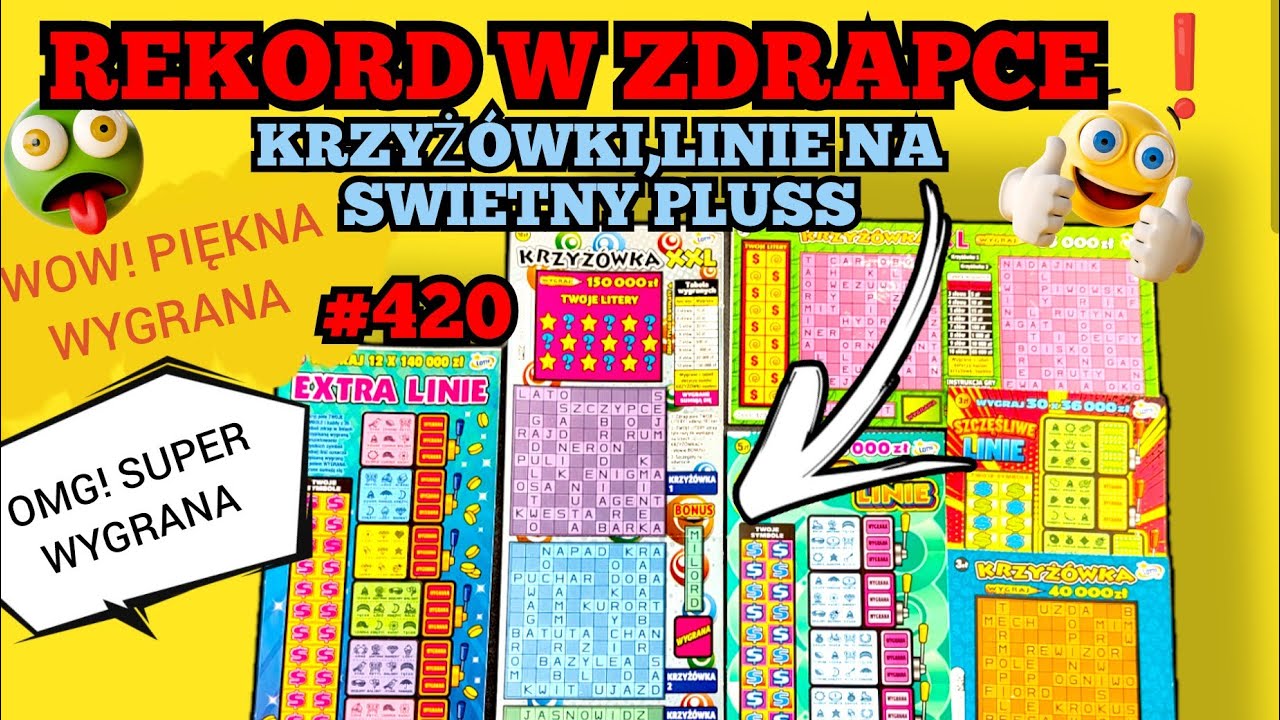 Zdrapki Lotto#420 REKORD W ZDRAPCE❗💪💵SUPER WYGRANA IV STOPNIA❗JEST MOC❗ PIĘKNY PLUSS 👌🙂#wygrana#win