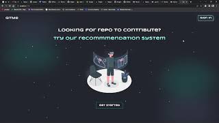 Gitme : A GitHub repository recommendation system screenshot 2