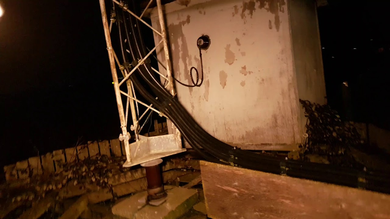 1 - Night work at a cell site on an AM tower - Prep & Grounding