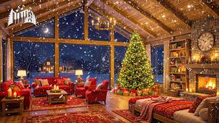 Christmas Music🎄 Beautiful Christmas Ambience 🔥 Warm Fireplace & Soft Snow screenshot 3
