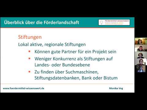 Webinar: Finanzierung 1- Fördermittel beantragen: wo und wie?