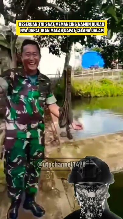 LUCU TNI MANCING BUKAN NYA DAPAT IKAN MALAH DAPAT CELANA DALAM #shorts #komando #tentara #lucu #tni