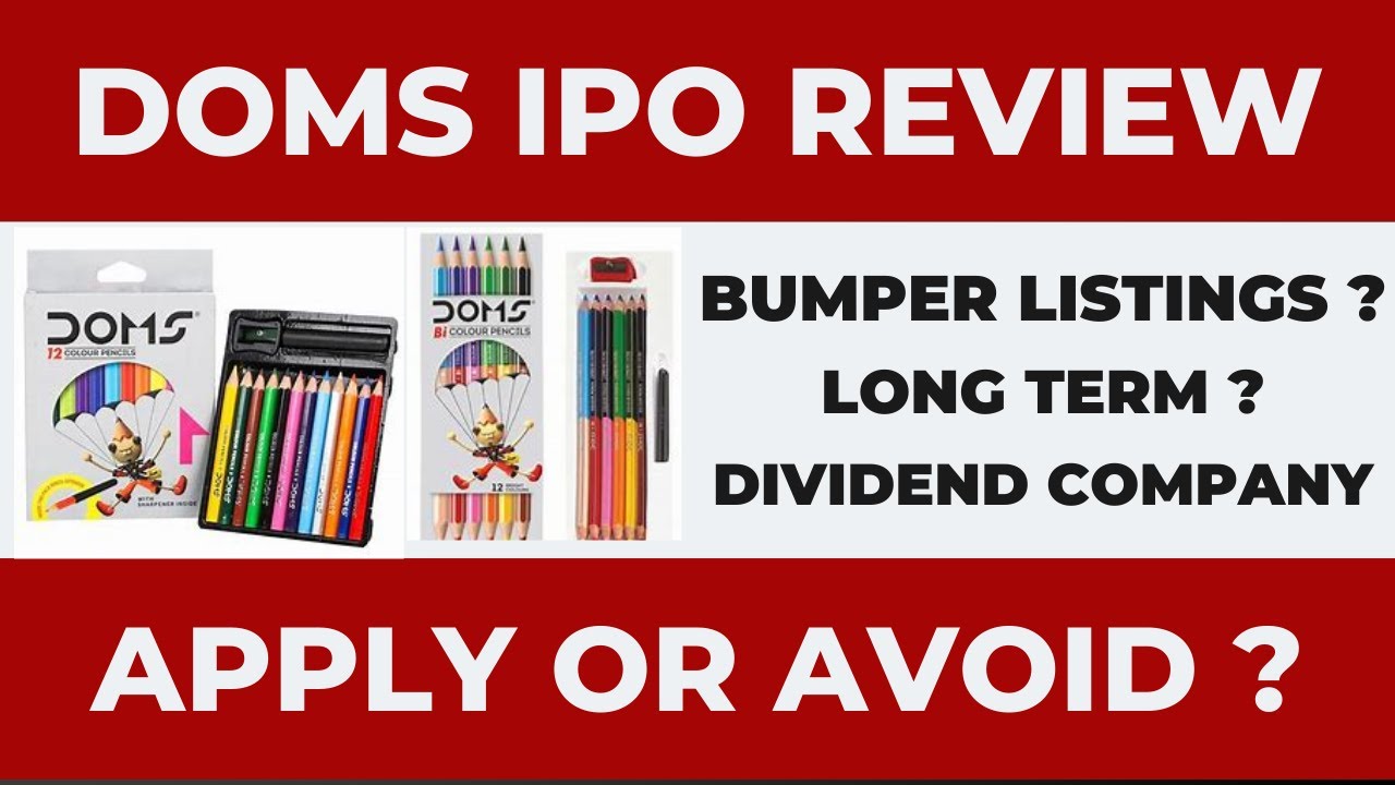 DOMS Industries IPO review in Tamil | DOMS Industries IPO apply or ...