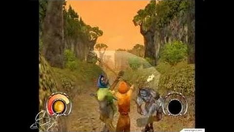 Darkened Skye GameCube Gameplay - Fighting ugly orcs