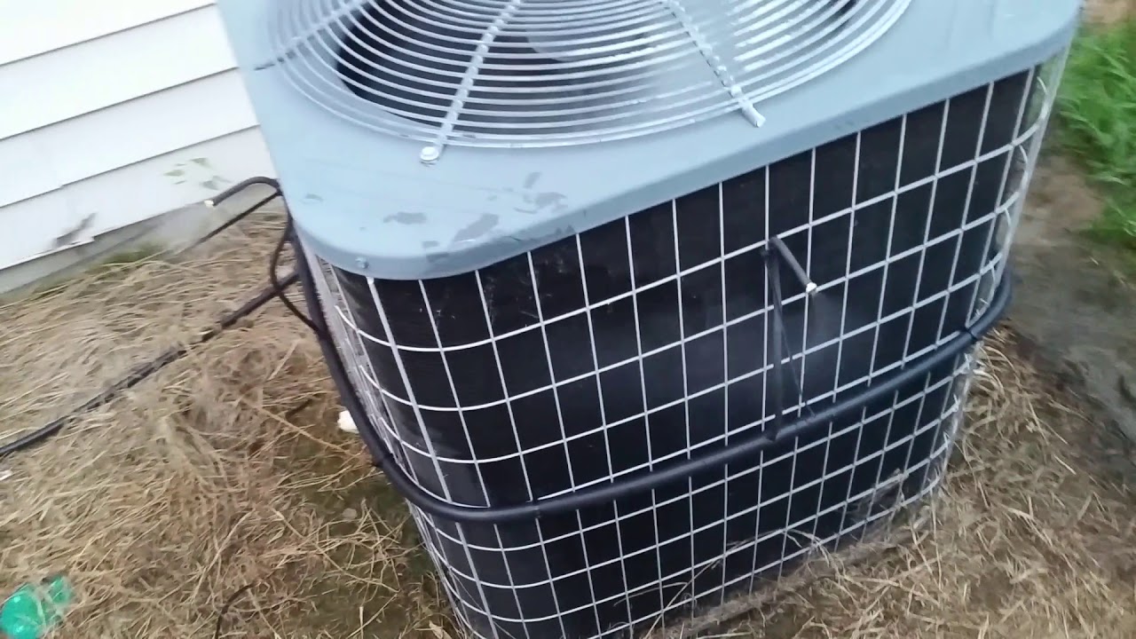 ac condenser misting system