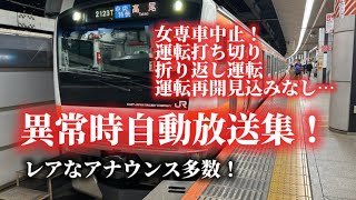 【レア自動放送集】JR東日本で異常時に聞けるアナウンスが絶望的だった… 