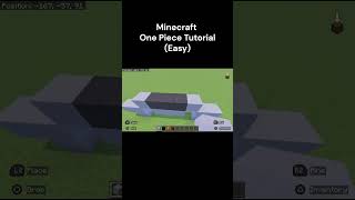 Minecraft One Piece Tutorial #minecraft #minecraftshorts #youtubeshorts #minecraftbuilding
