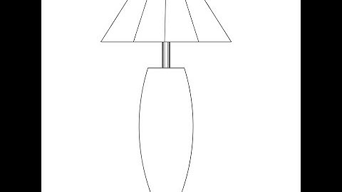 AutoCAD 2021 2D Desk Lamp Tutorial | Practice Exercise 01