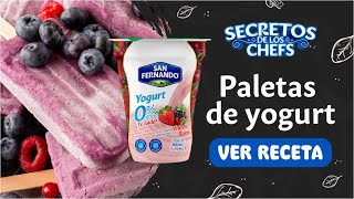Paletas de yogurt 🍦🍓| Recetas San Fernando