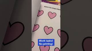 Work Tasks for Students (Errorless Learning and Matching)