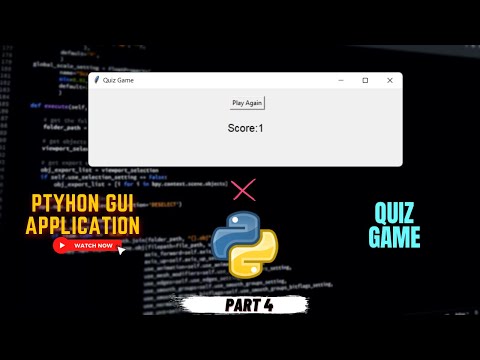 Quiz Game Using Python | End Screen of Game | Tkinter GUI Project | Crazy Coders
