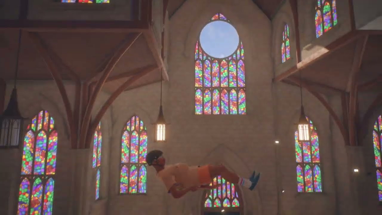 skate ramp coffin grab into church window