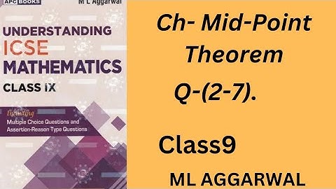 Mid-Point﻿ Theorem. class 9.ml aggarwal. ex- 11.(Q-2-7).